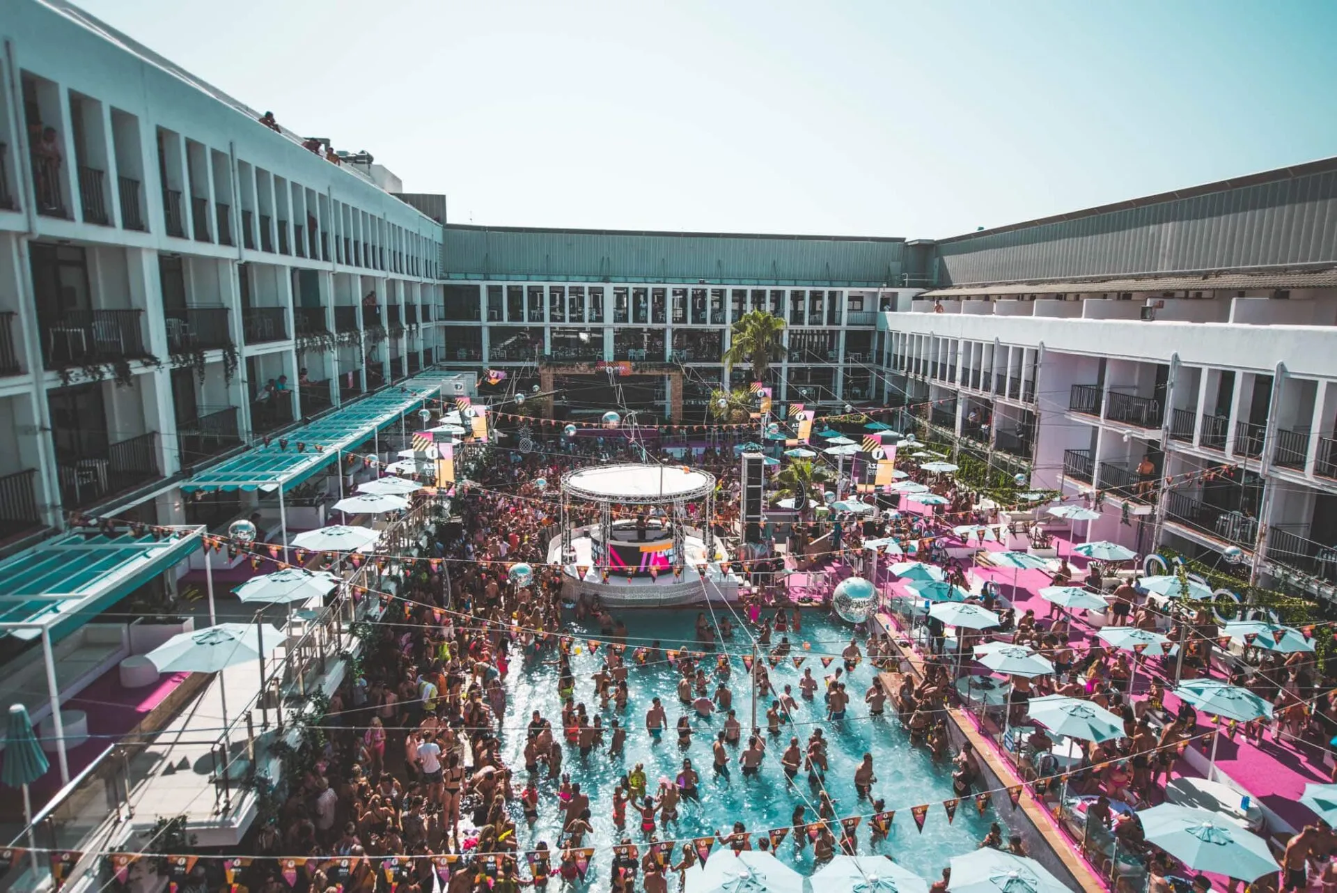 bbc radio 1 in ibiza by the pool at ibiza rocks hotel