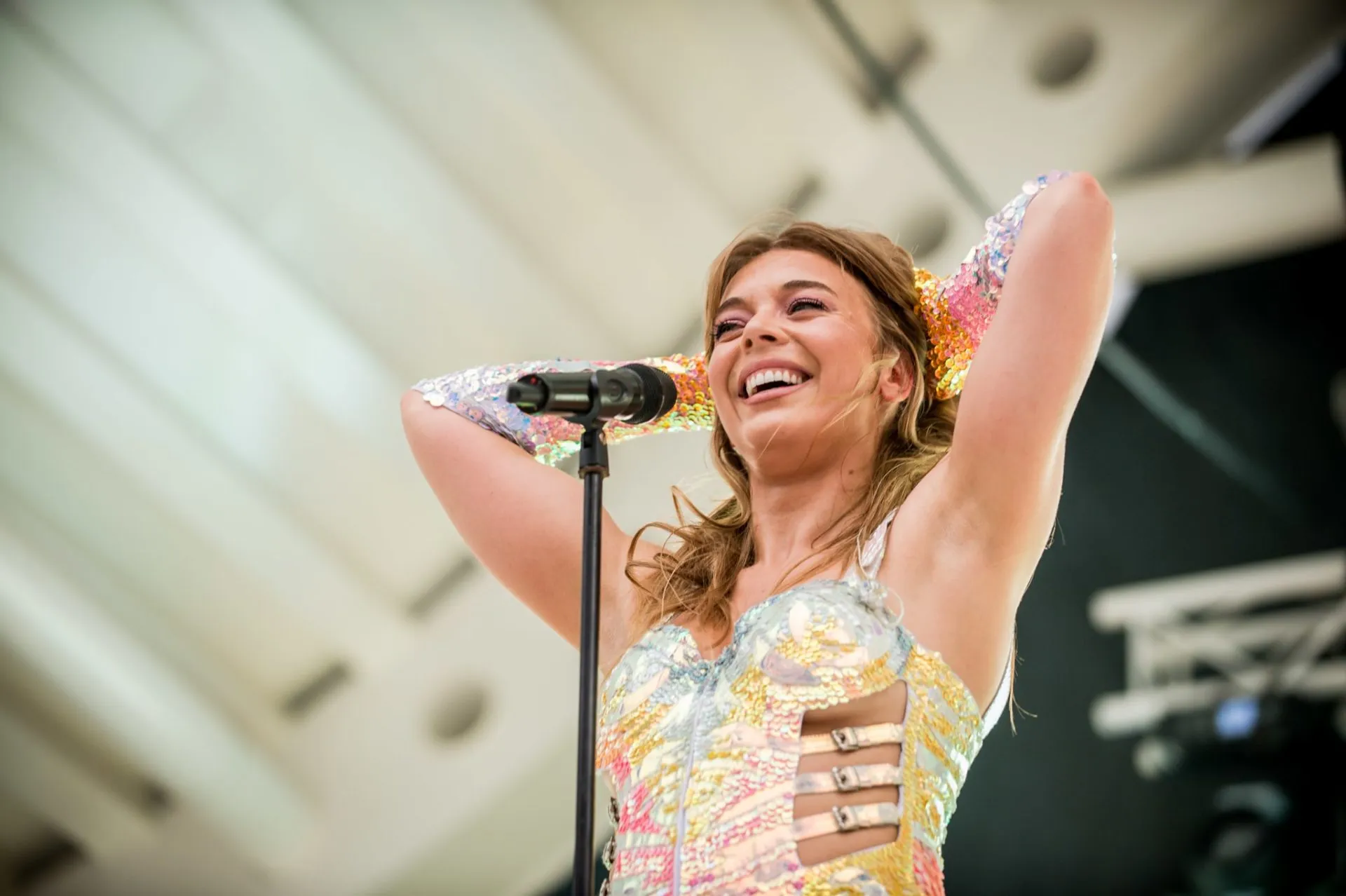 Becky Hill You Me Us Pool Party Ibiza Rocks (5)