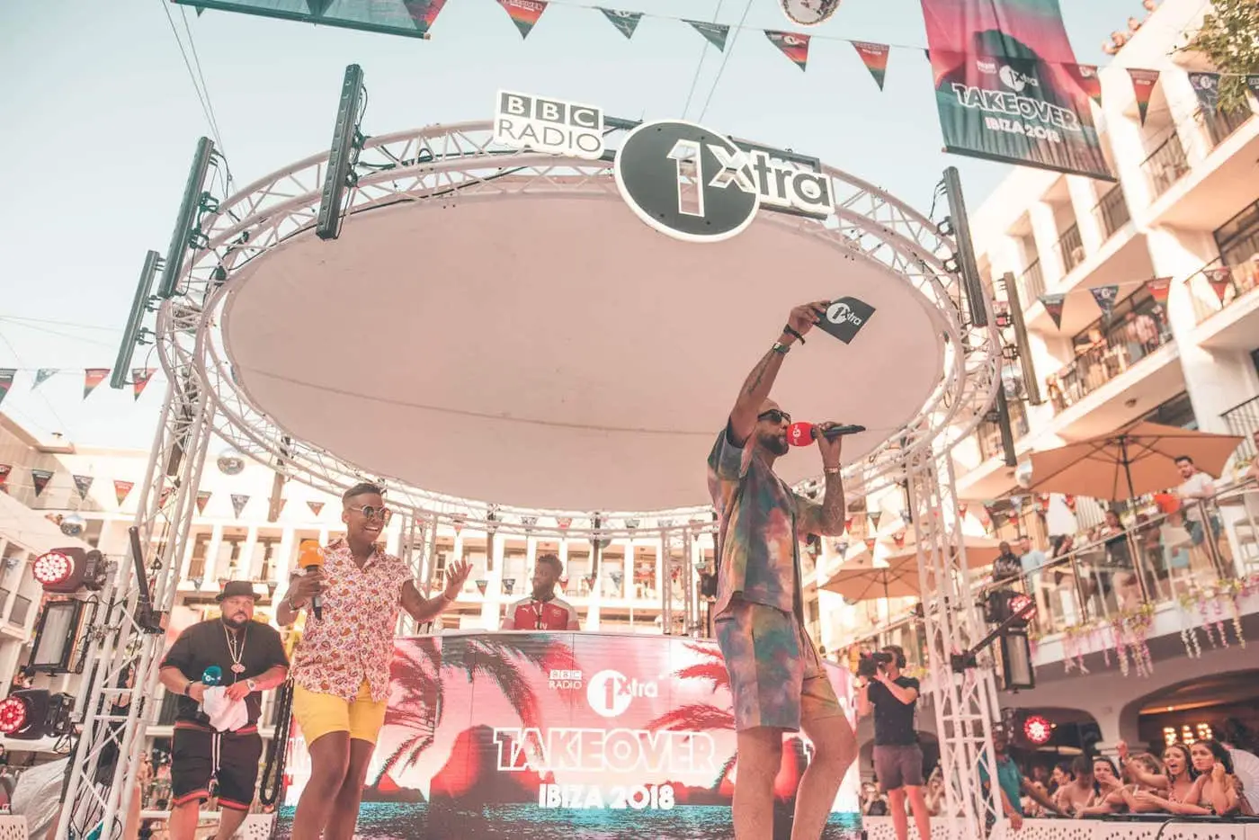 dj target hosting bbc radio 1xtra in ibiza