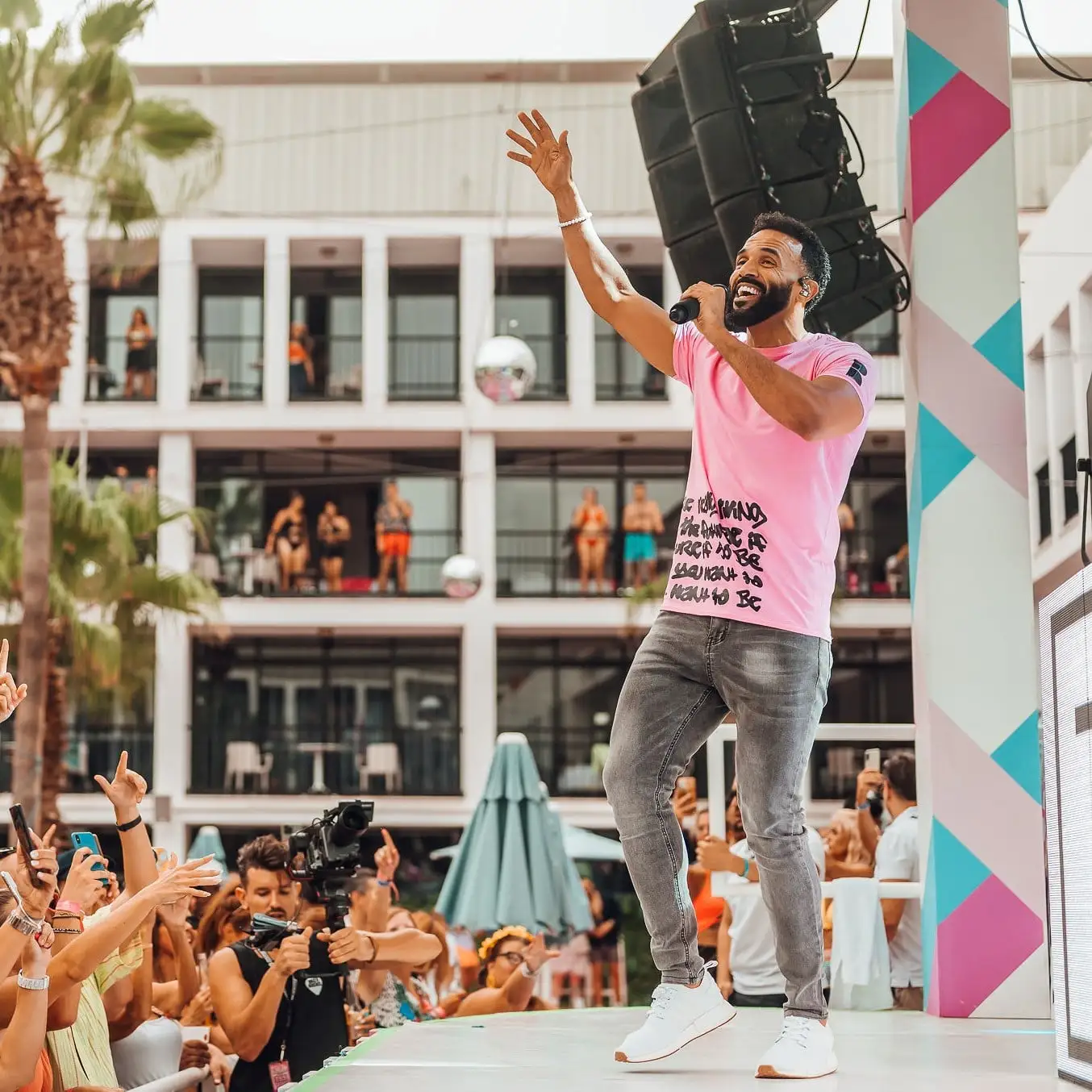 Website Carousel | Craig David on stage at TS5 Pool Party at Ibiza Rocks Hotel 2022