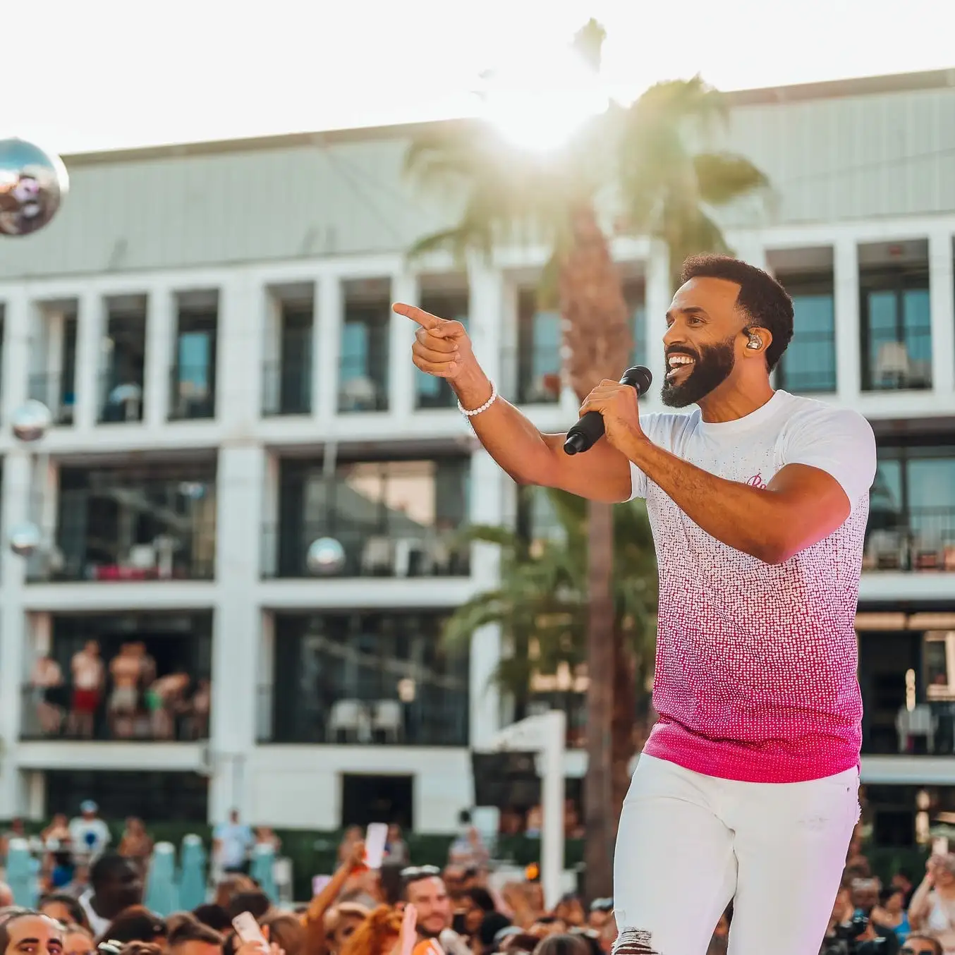 Website Carousel | Craig David on stage at TS5 Pool Party at Ibiza Rocks Hotel 2022