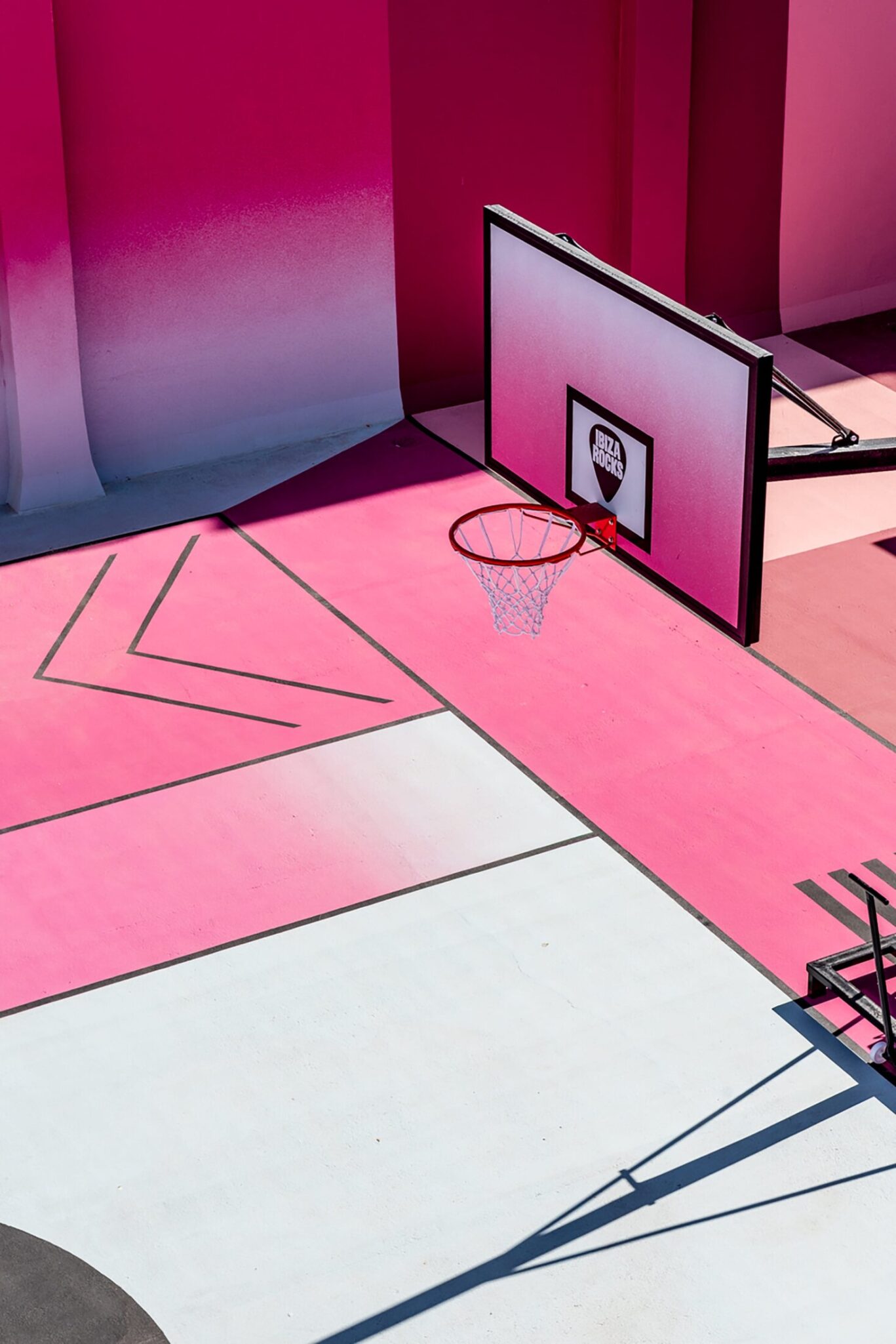 hotel sports court basketball hoop