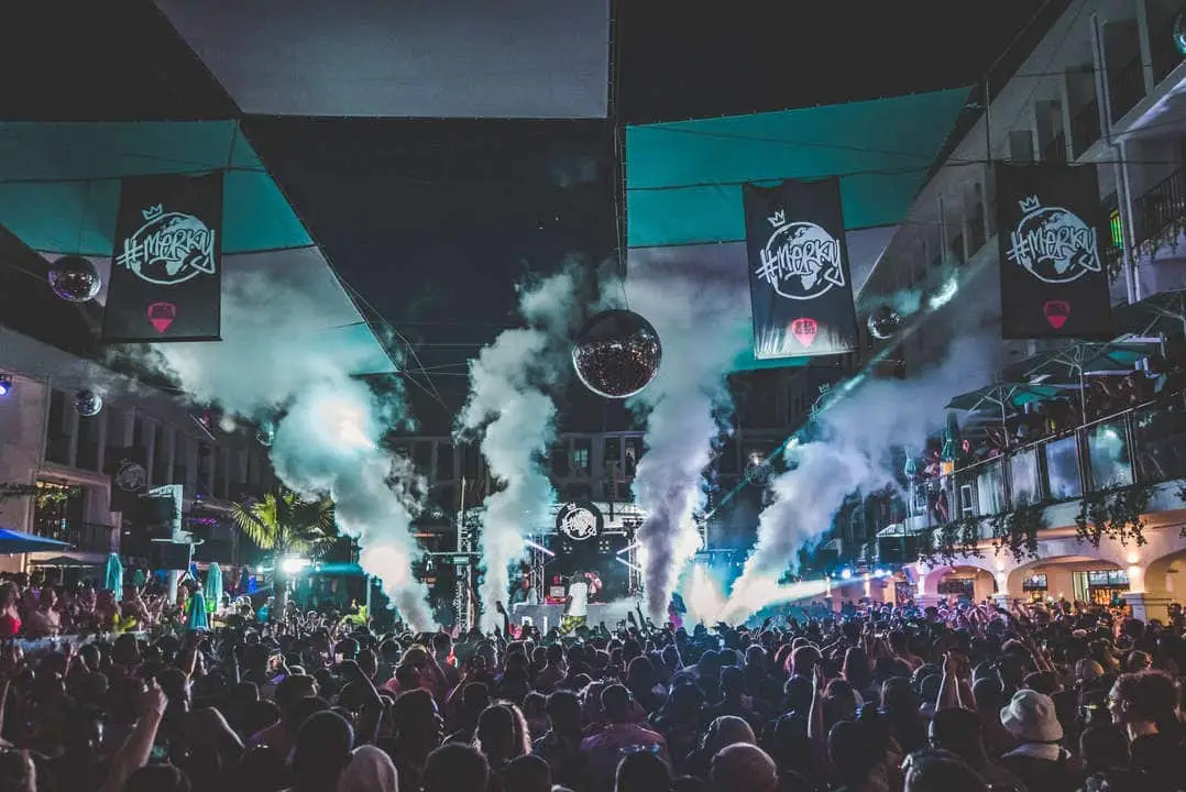 Merky Festival stage and crowd