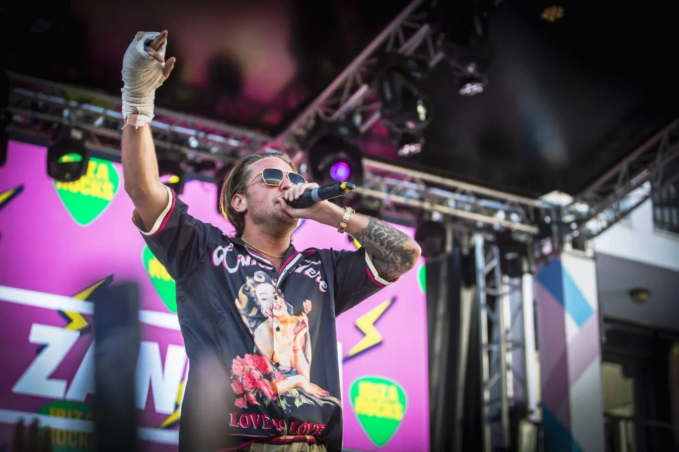 Tom Zanetti Pool Parties at Ibiza Rocks on stage