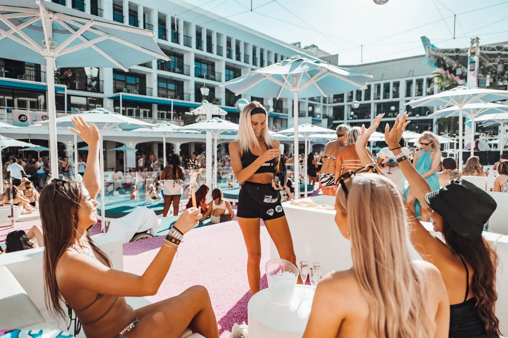Ibiza Rocks Poolside Session Girls in VIP