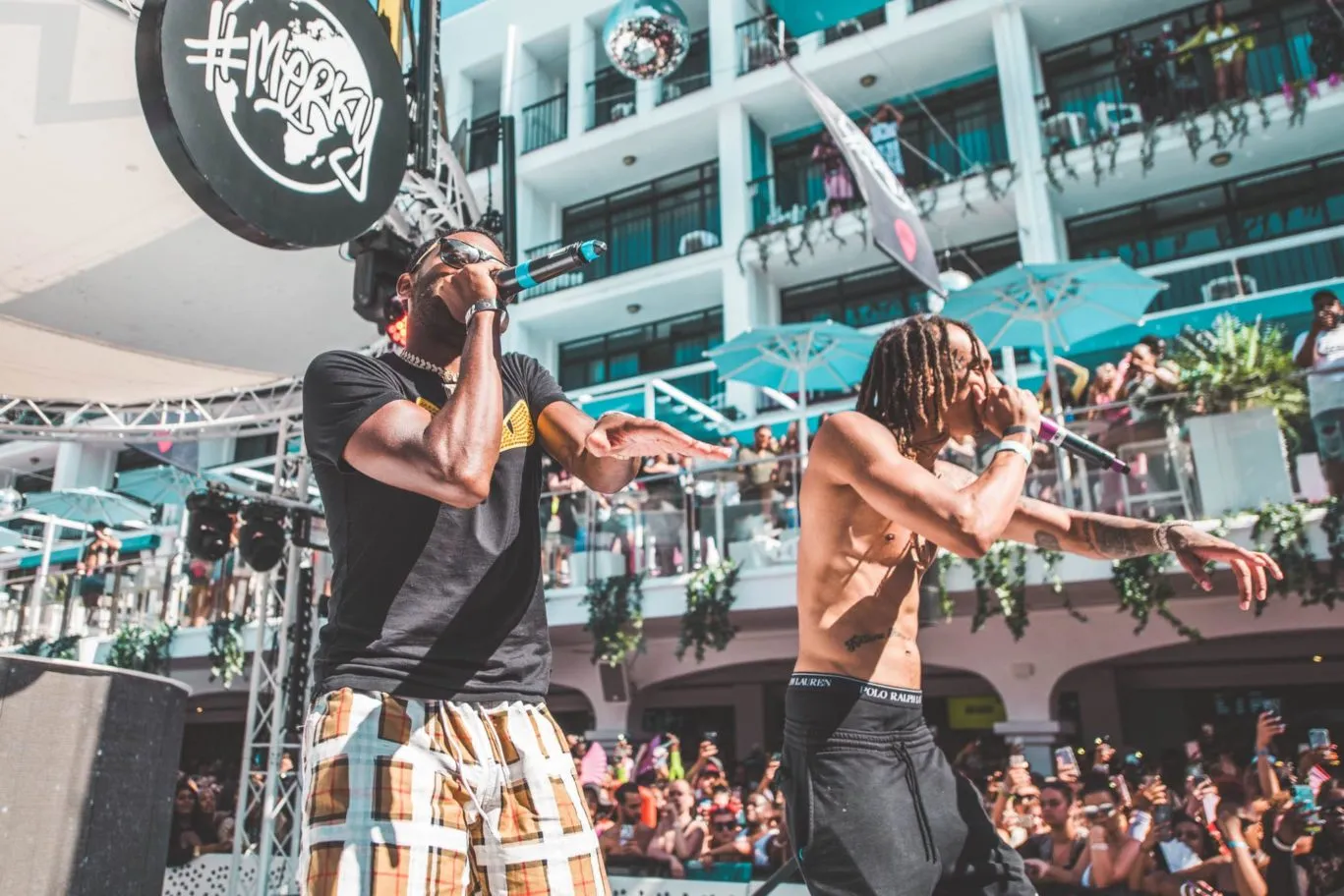 D Block Europe Fire in the Pool Ibiza Rocks Pool Party | UK Rap Ibiza