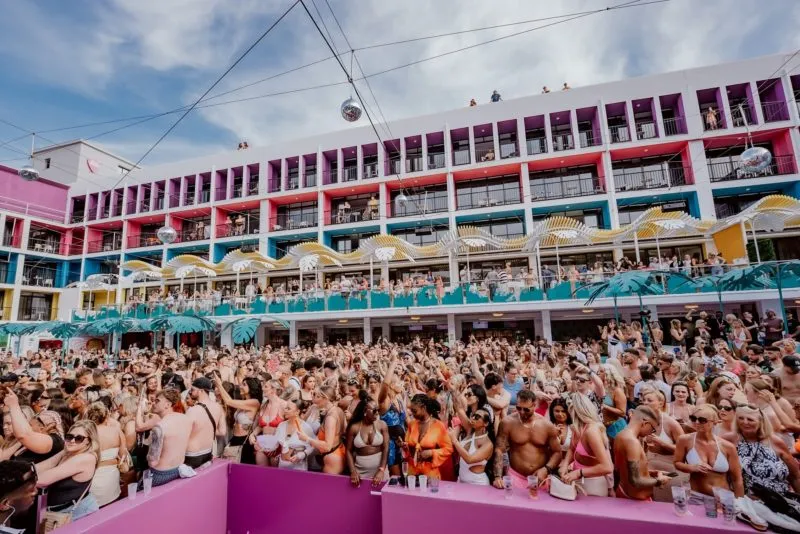 Ibiza Rocks 2024 Crowd Dancefloor Venue